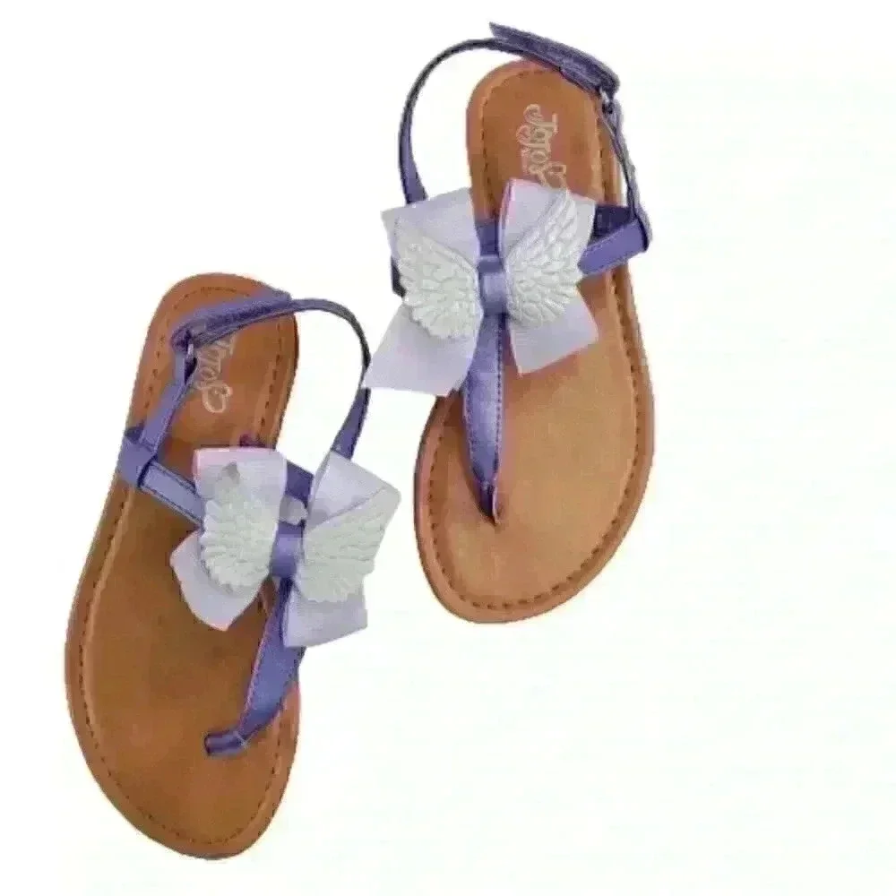 Jojo Siwa Angel Wings Purple Violet Sandals Women'